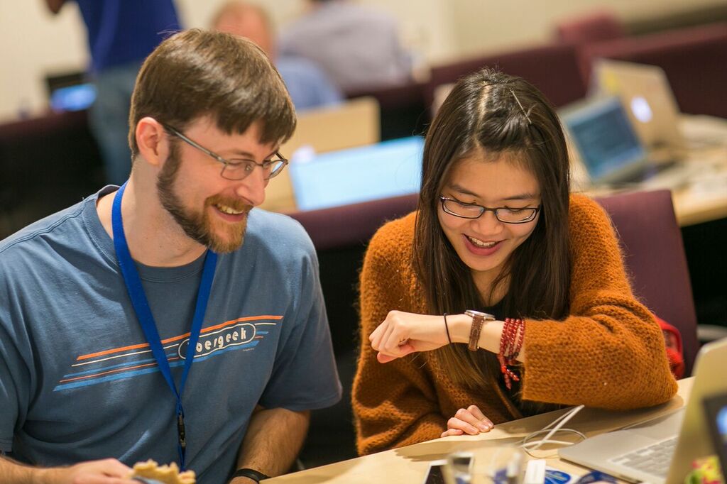 Developers admiring Pebble Time Round