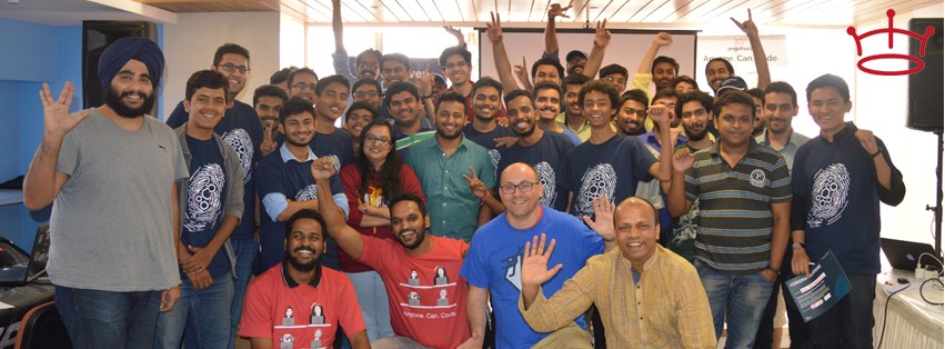 Me at Angelhack Mumbai 2016